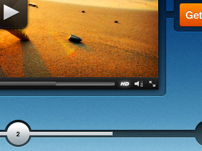 Video Landing Page [1] 3 steps blue button sublime video