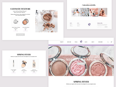 VBH | Cosmetics & Beauty beauty branding cosmetics design ecommerce makeup shopify sketch webdesign website