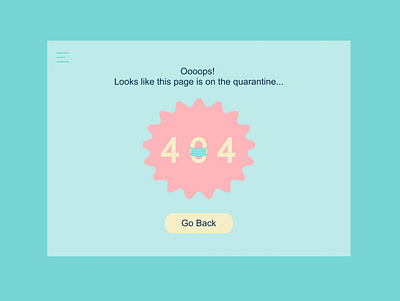 404 error page keep distance stayhome ui ux web