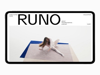 RUNO branding brutal clean design e commerce minimal shop ui ui design ux web webdesign