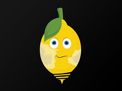 Lemonbee avatar cartoon fruit illustration