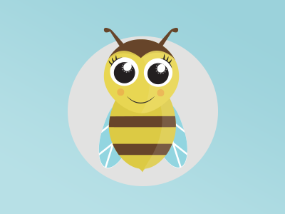 Be Like A Bee bee logo children