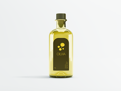 Bottle Oilvia bottle bottle mockup brand brand design brand identity branding oil olio packaging product branding