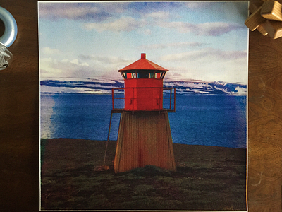 CMYK Lighthouse Screen Print