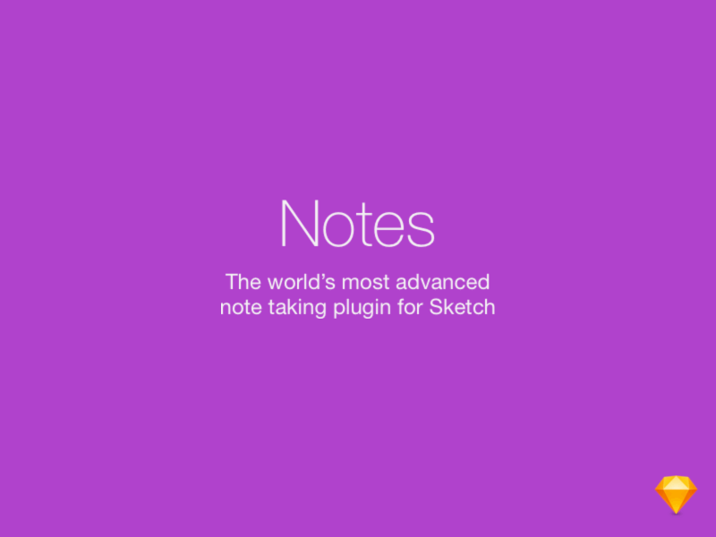 Notes—A sketch plugin for taking notes by Jason Cashdollar on Dribbble