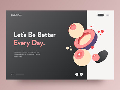 Landing Page Concept branding design flat illustration ui ux web