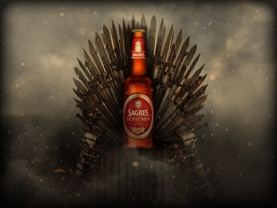 Sagres Bohemia "Game of Thrones" beer c4d game of thrones photoshop sagres
