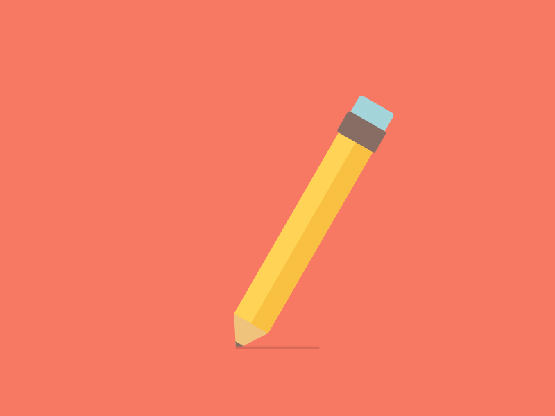 Pencil 2d gif vector