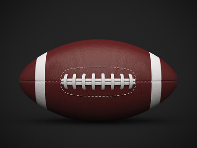 American football ball 3d ball football icon rugby sport sports