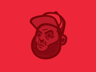 Killer Mike ep.02 character icon illustration lines portrait red run the jewels