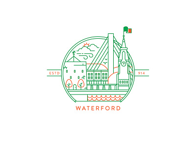 Waterford geometric illustration ireland