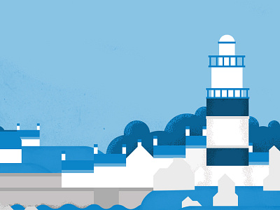 Hook Lighthouse and Dunmore East WIP blue dunmore ireland lighthouse wip