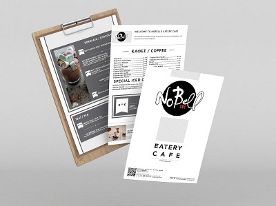 NOBELL 101 & 2 menu 3d 3dsmax branding design menu menu design typography