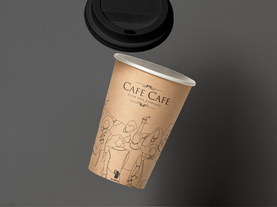 CAFE CAFE cup design. by ancha.pro on Dribbble