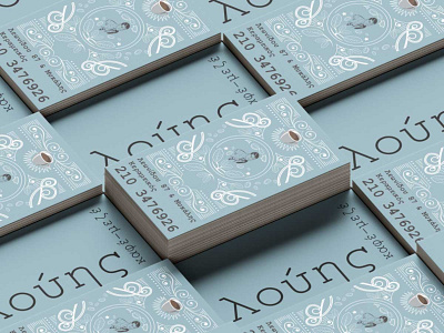 Louis Cards branding design illustration typography vector