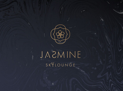 Jasmine Skylounge brand design branding design logo typography vector