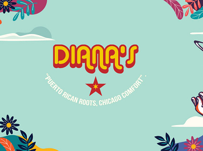 Diana's brand design branding design illustration logo typography vector