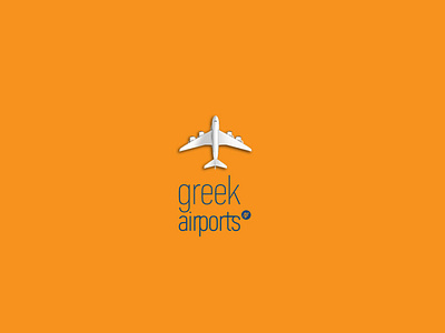 GreekAirports.gr brand design branding design icon illustration logo typography vector