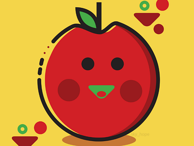 Apple flat design