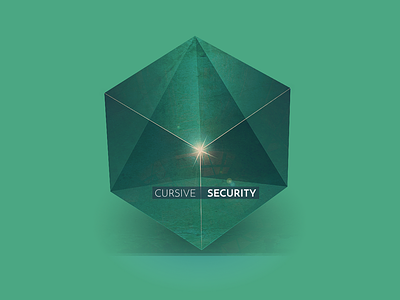 logo playing - Cursive Security cube illustrator logo photoshop security