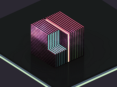 Metallic Cubix Voxel