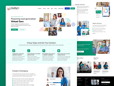 Health Care Website Landing Page Redesign clinic doctor doctor appointment health health care healthcare hospital medical medical care medicine nurses online doctor consultation patient ui ui design user experience webdesign website