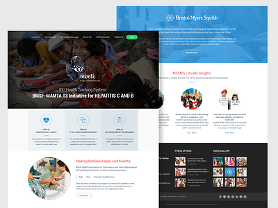 MAMTA Health Institute for Mother and Child Website Concept