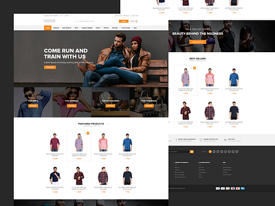 Fashion eCommerce Website Template concept ecommerce fashion template ui ui design user experience user interface ux ux design web website