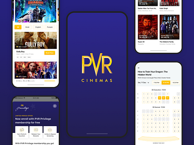 PVR Cinemas : iOS App Redesign Concept app concept design interface ios mobile product ui ui design user user experience user interface ux ux design