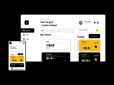 Task Manager Website by Abi Adhitama on Dribbble