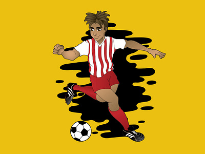 Soccer Player Illustration design digital digital art digital illustration illustration vector