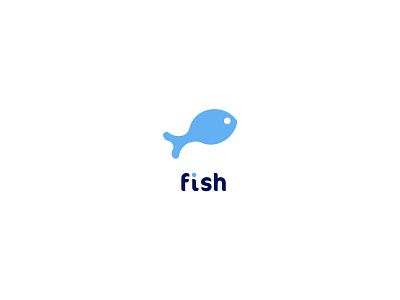 Fish Logo aqua blue brand design branding design fish goldenratio graphic design icon logo logodesign logomark mark