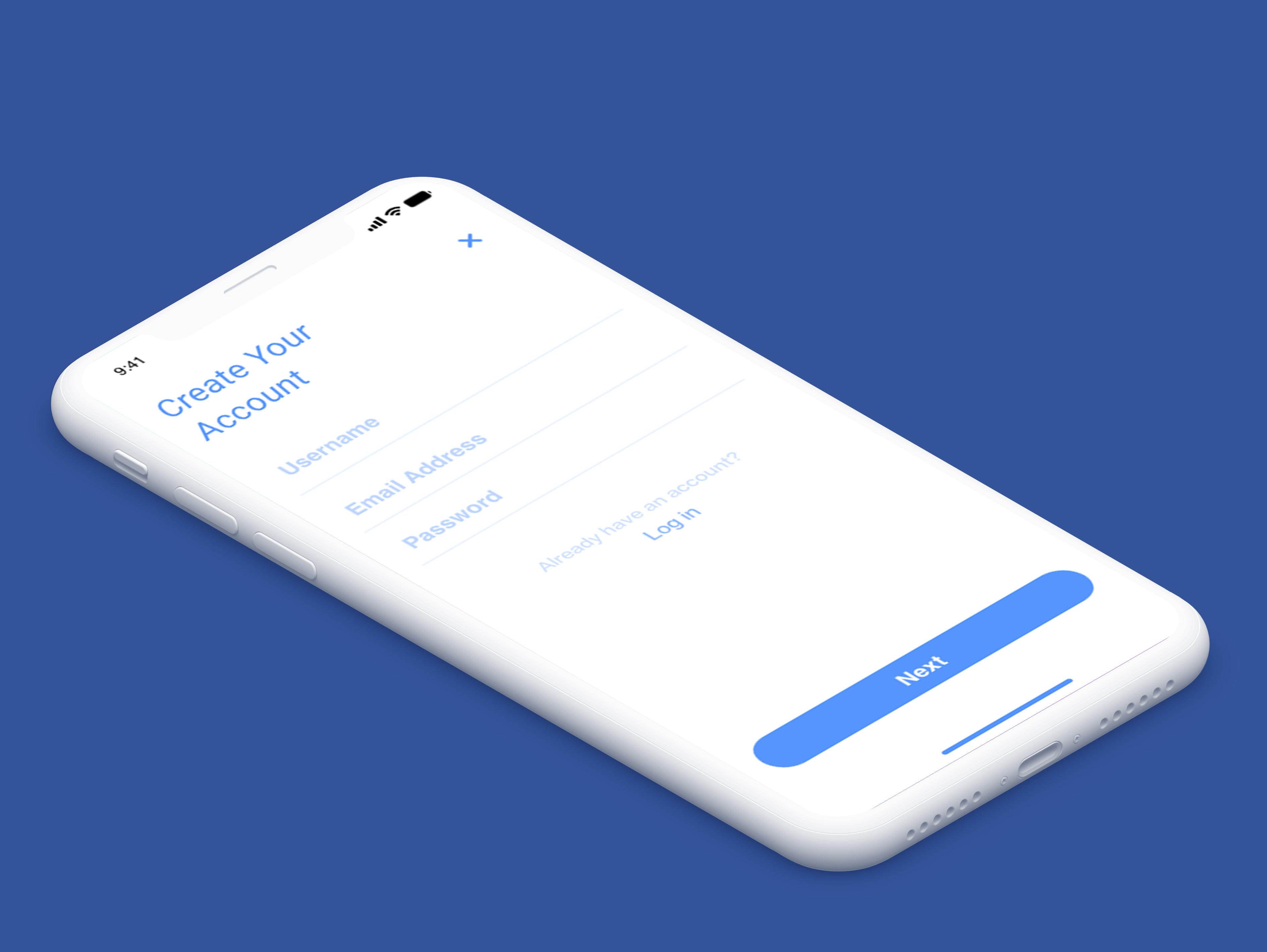 Create_account by Nilesh Zende on Dribbble