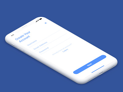 Create_account by Nilesh Zende on Dribbble