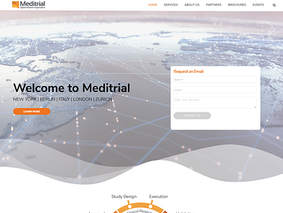 Meditrial Mockup website