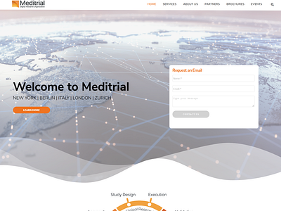 Meditrial Mockup website