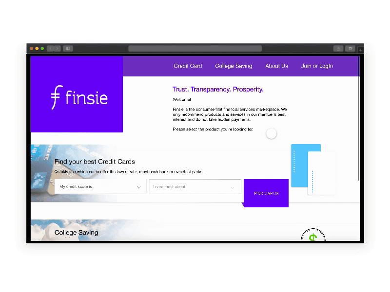 Finse finance website