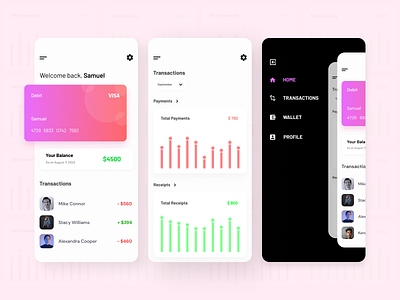 E-Wallet App Design app design ui uidesign