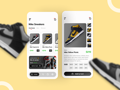 Nike App Design app design minimal ui uidesign