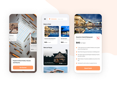 Hotel Booking App Design app design ui uidesign