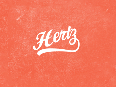 Hertz - another "r" hertz logotype