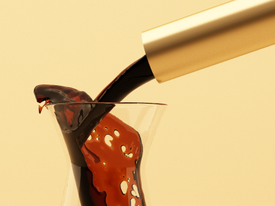 Wine shot 3d glass liquid model render rendering wine