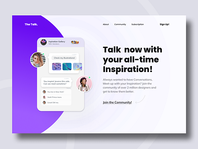 The Talk app design graphic design ui ux