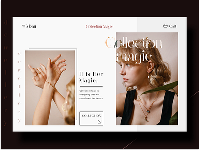 Jewellery web page design app design graphic design product design ui ux
