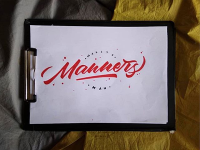 Manners | Hand Lettering