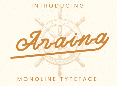 Araina | font preview branding calligraphy design font handlettering lettering lettering art monoline script script lettering typography