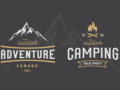 Camping Emblem | font preview