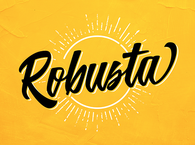 Robusta | font preview branding calligraphy design font font design handlettering lettering logo script script lettering typography