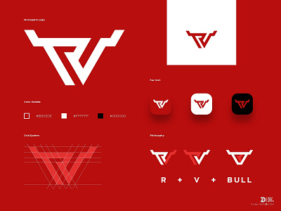 RV BULL Monogram Logo Exploration