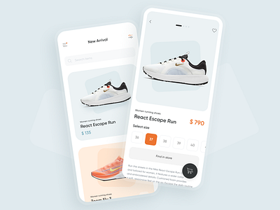Sneakers store UI concept app ui concept ecommerce ecommerce shop mobile ui nike shoes sneakers sport ui ux